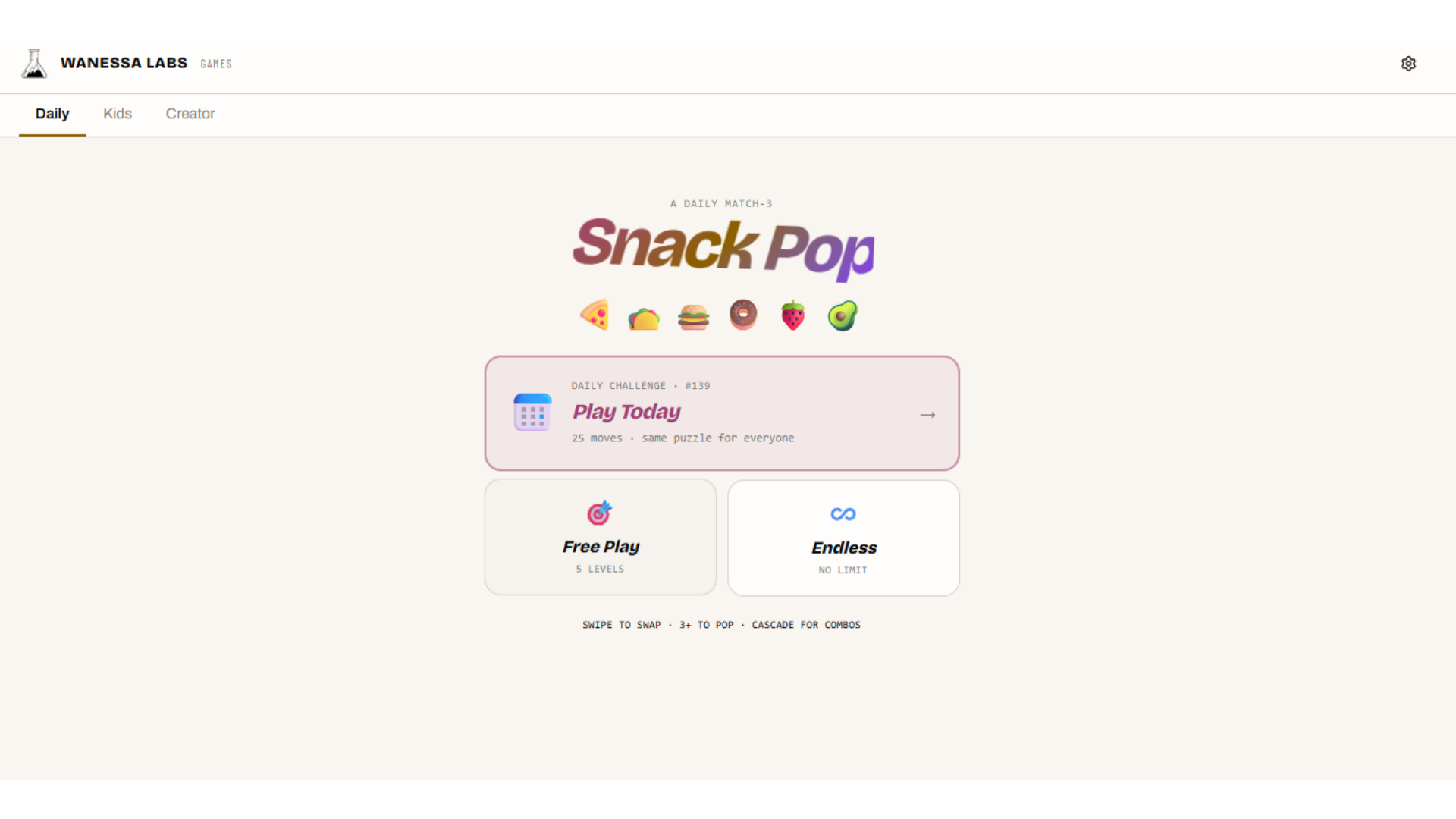 Snack Pop screenshot 1