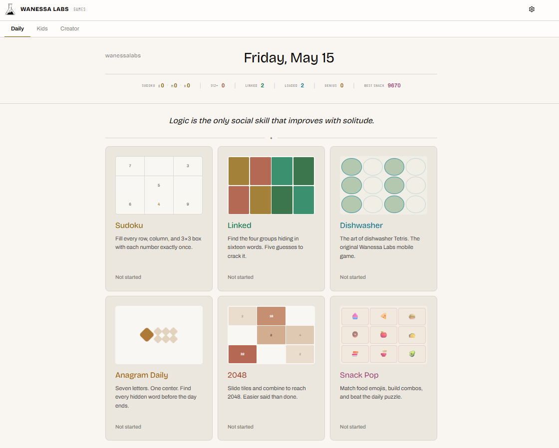 Wanessa Labs Games screenshot 1