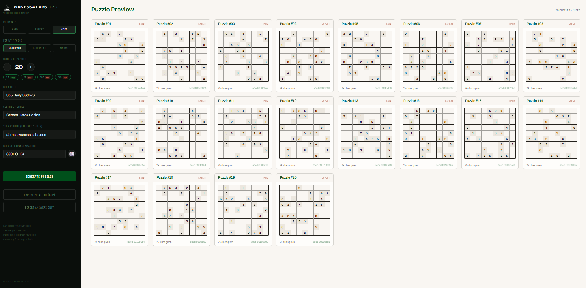 Sudoku Book Maker screenshot 1